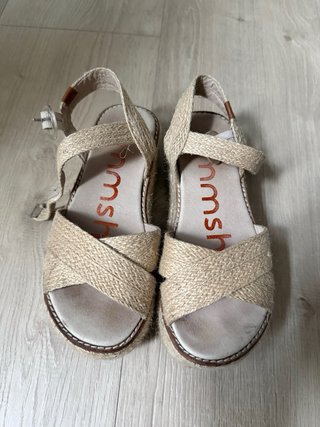 Sandalias Emmshu Esparto Beige