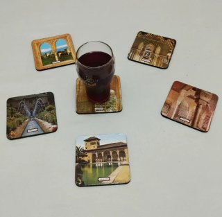 6 Posavasos Alhambra Granada