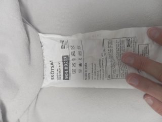 Funda para cambiador SKÖTSAM blanco