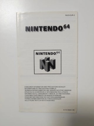 Volantini Originali Nintendo 64 (NUS-EUR)