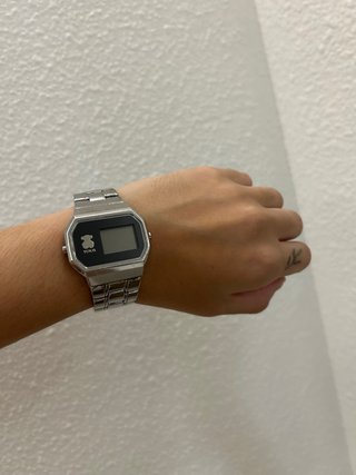 Reloj Tous Digital Plata y Negro