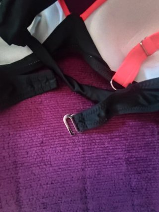Bikini negro y rosa