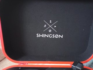 Tocadiscos Portátil Swingson Naranja. Muy poco uso