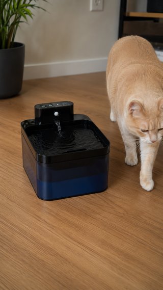 Fuente Automática para Gatos y Perros con Filtro