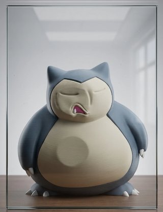 Figura Snorlax Pokémon 3D Ventana