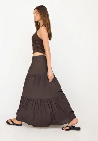 Falda Boho Stradivarius