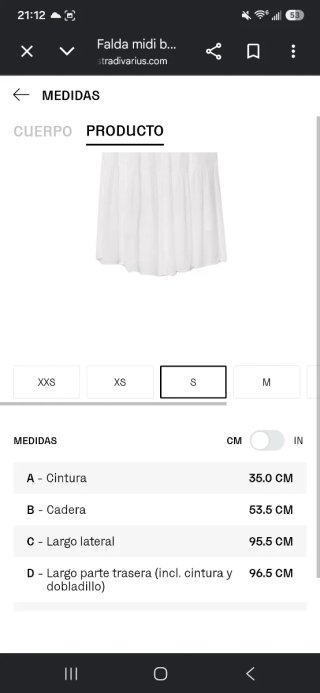 Falda Boho Stradivarius