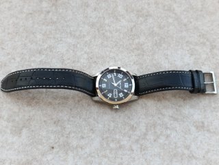 Reloj Seiko Automático Negro/Plata
