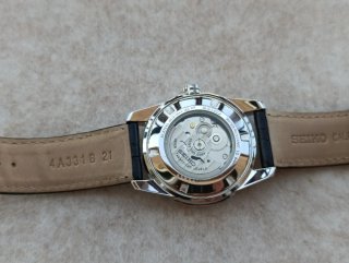 Reloj Seiko Automático Negro/Plata