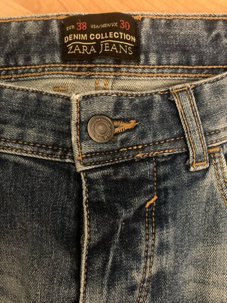 Pantalón vaquero Zara chico talla 38