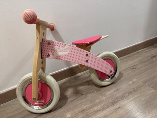 Bicicleta Janod sin pedales rosa