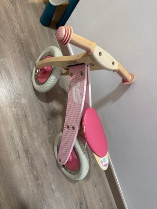 Bicicleta Janod sin pedales rosa