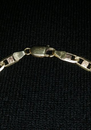 Pulsera Tricolor Italia Oro 18k