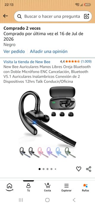 Manos Libres Bluetooth Negro