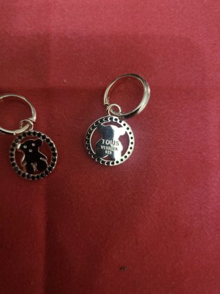Pendientes Plata S925 Oso Negro y Blanco