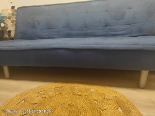 Sofá Cama Azul Buen Estado