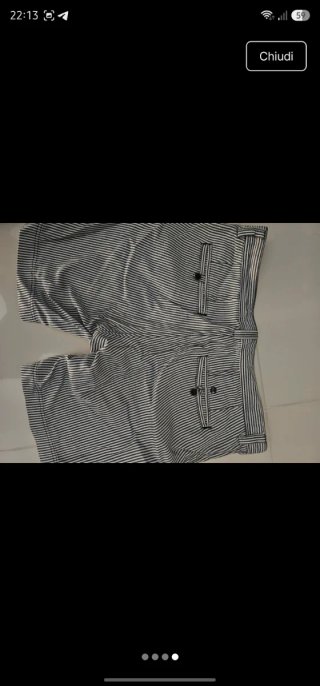 Pantaloncini Timberland a righe taglia 36
