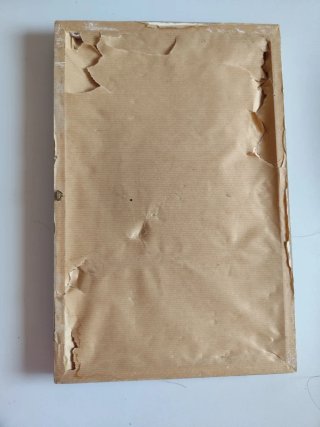 Vecchio quadro strumenti veterinaria