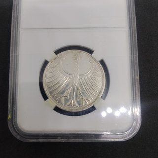1966 MONEDA DE PLATA DE 5 MARCOS ALEMANES