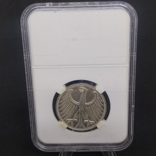 1966 MONEDA DE PLATA DE 5 MARCOS ALEMANES