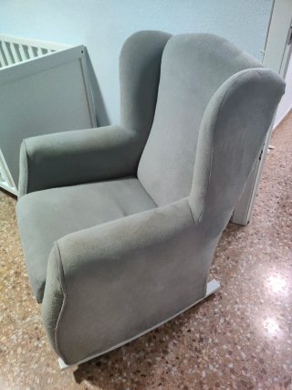 Butaca mecedora lactancia/lectura Gris