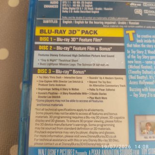 Toy Story 3 Blu-ray 3D