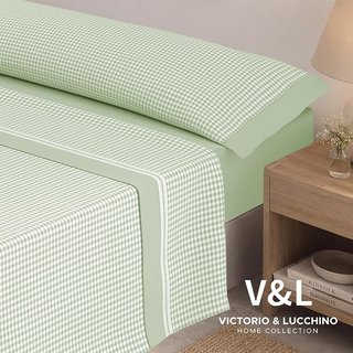 Sábanas Victorio y Luchino modelo Vicky verde
