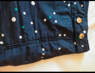 Shorts Zara lunares azul