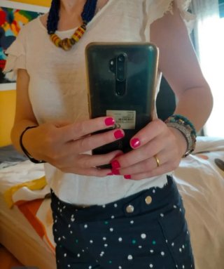 Shorts Zara lunares azul