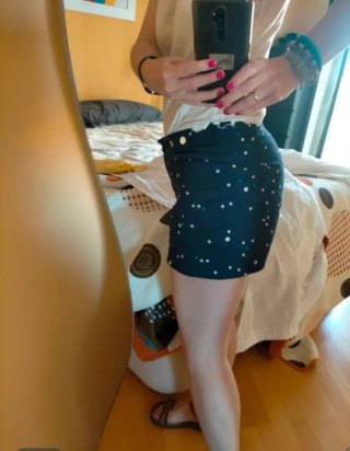 Shorts Zara lunares azul