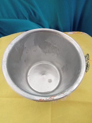 Vaso Fiori Artigianale Argento Bianco