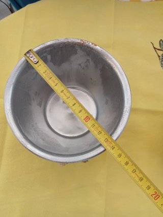 Vaso Fiori Artigianale Argento Bianco