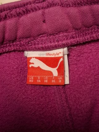 Pantaloni tuta Puma viola taglia XS