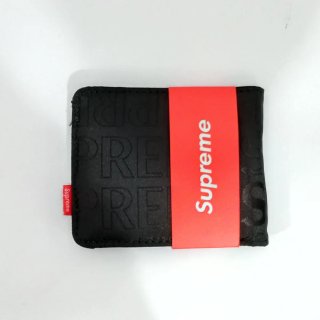 Billetera Supreme Negra con etiqueta roja