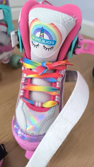 Patines infantiles unicornio con protecciones