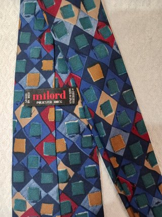 Corbata Milord Cuadros Multicolor