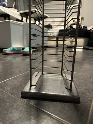 Torre CD Metálica Plata