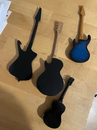 Réplicas Miniatura Guitarras (Set de 5)