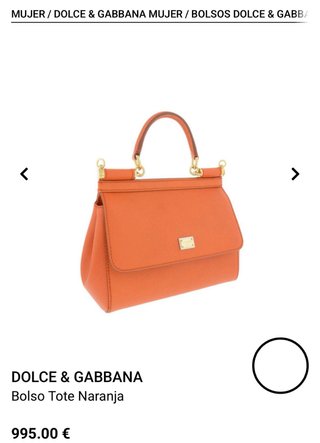 Borsa Tote Arancione Dolce & Gabbana