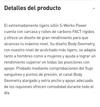 Sillín S-Works Power