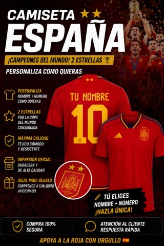 Camiseta España 2 estrellas Adidas