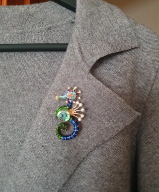 Broche Caballito de Mar Joya