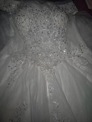 Vestido de Novia Blanco con Pedrería