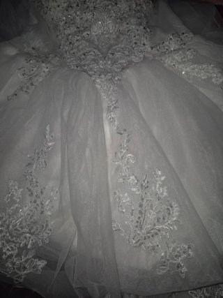 Vestido de Novia Blanco con Pedrería