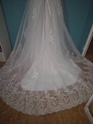 Vestido de Novia Blanco con Pedrería