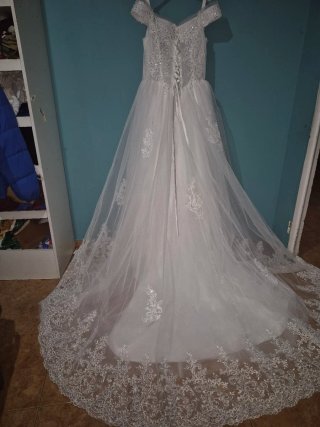 Vestido de Novia Blanco con Pedrería
