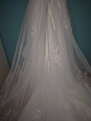 Vestido de Novia Blanco con Pedrería
