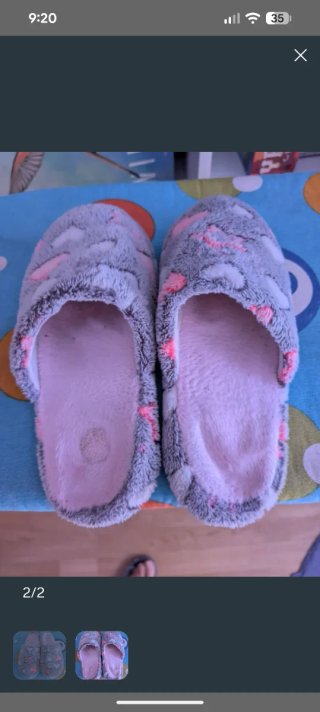 Pantuflas de mujer con corazones y estrellas