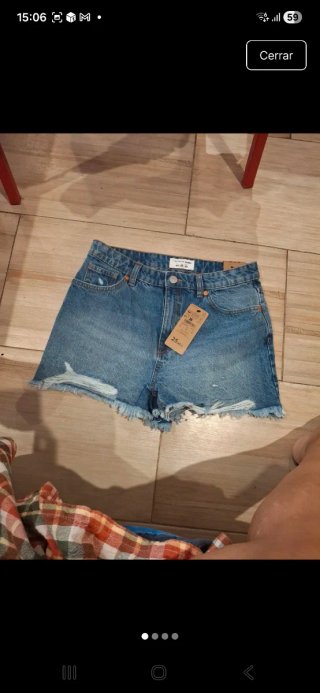 Shorts vaqueros rotos mujer Talla M