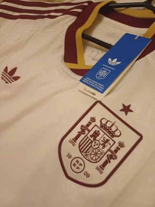 Camiseta España Talla L Blanca Adidas